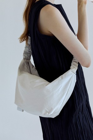 Daily Shirring Bag M Sleek White