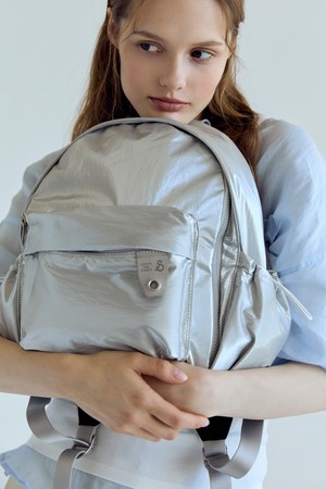 Daily Pocket Backpack S Sleek Silver