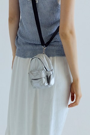 Daily Pocket Mini Backpack Sleek Silver