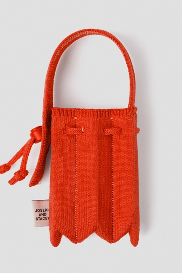 JOSEPH AND STACEY - 클러치/파우치 - Lucky Pleats Knit Nano Bag Daisy Sunset Rose