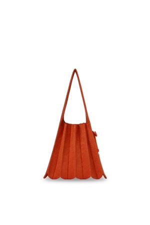 Lucky Pleats Knit S Starry Rising Orange