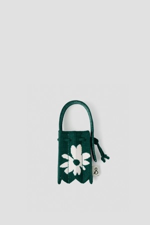 Lucky Pleats Knit Nano Bag Daisy Deep Forest