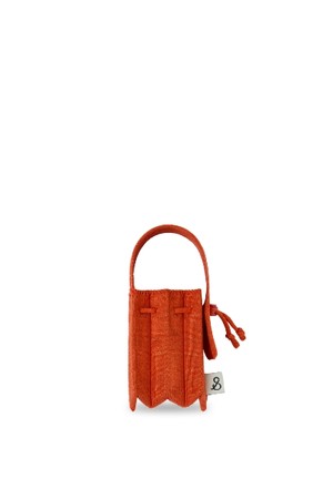 Lucky Pleats Knit Nano Bag Starry Rising Orange