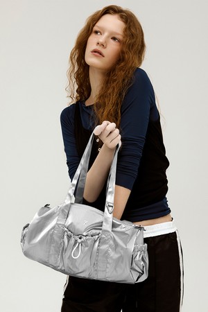 Lightweight Glam Duffle Bag Silver