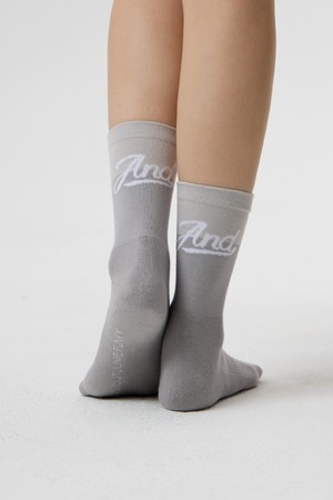 ANDGOLF Slim Fit Socks Grey_GREY-a