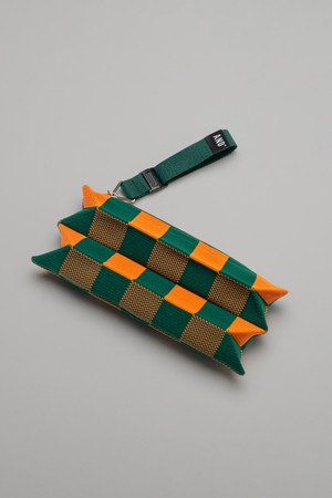 ANDGOLF Pleats Pouch Mini Cube Green_GREEN-a