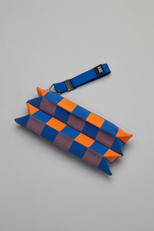 ANDGOLF Pleats Pouch Mini Cube Blue_BLUE-a