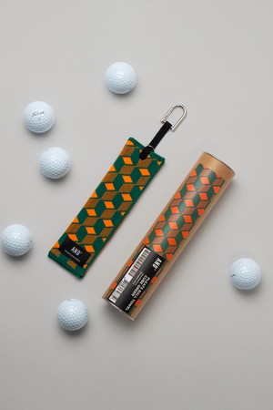 ANDGOLF Pleats Ball Towel Cube Green_GREEN-a