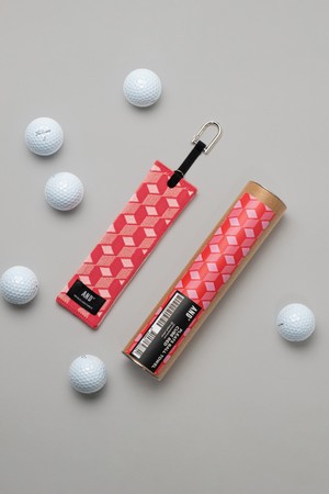 ANDGOLF Pleats Ball Towel Cube Red_RED-a