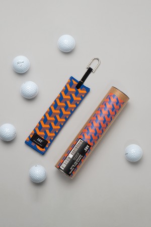 ANDGOLF Pleats Ball Towel Geometry Blue_BLUE-a