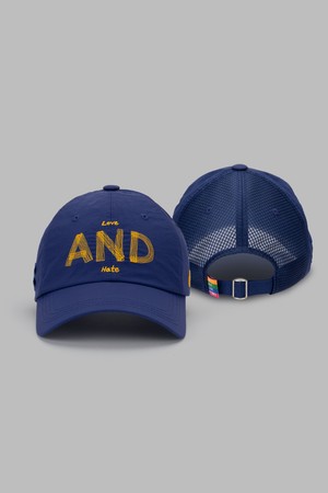 ANDGOLF Love and Hate Mesh Ball Cap Navy_NAVY-a