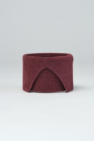 ANDGOLF High Neck Warmer Solid Burgundy_WINE-a