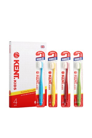 NEW 켄트키즈칫솔 1세트(4개) 5세~10세 어린이칫솔