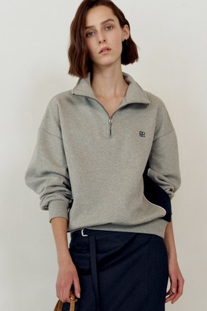 [22SS] HALF ZIPUP SWEATSHIRT - GREY