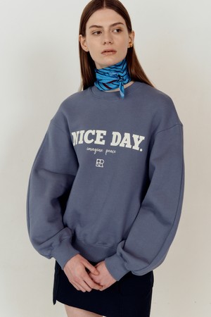 [22SS] NICEDAY SWEATSHIRT - BLUE