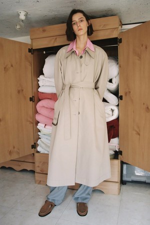 [22SS] RAGLAN SLEEVE TRENCH COAT - BEIGE