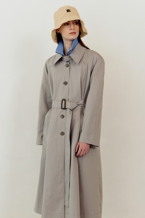 [22SS] RAGLAN SLEEVE TRENCH COAT - GREY