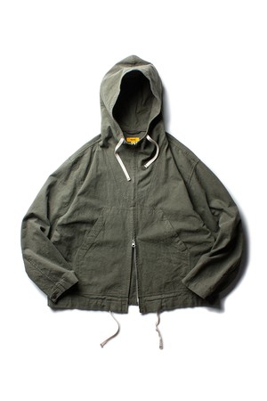 [THE RESQ] FORREST ZIP PARKA - WASHED OLIVE