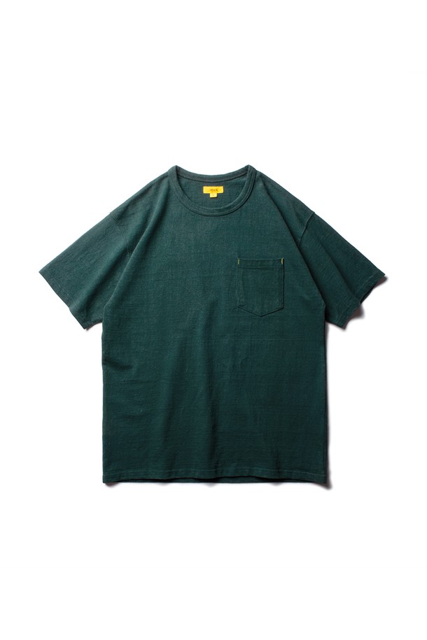 THE RESQ - 반팔티셔츠 - [THE RESQ] STANDARD POCKET TEE - DARK GREEN