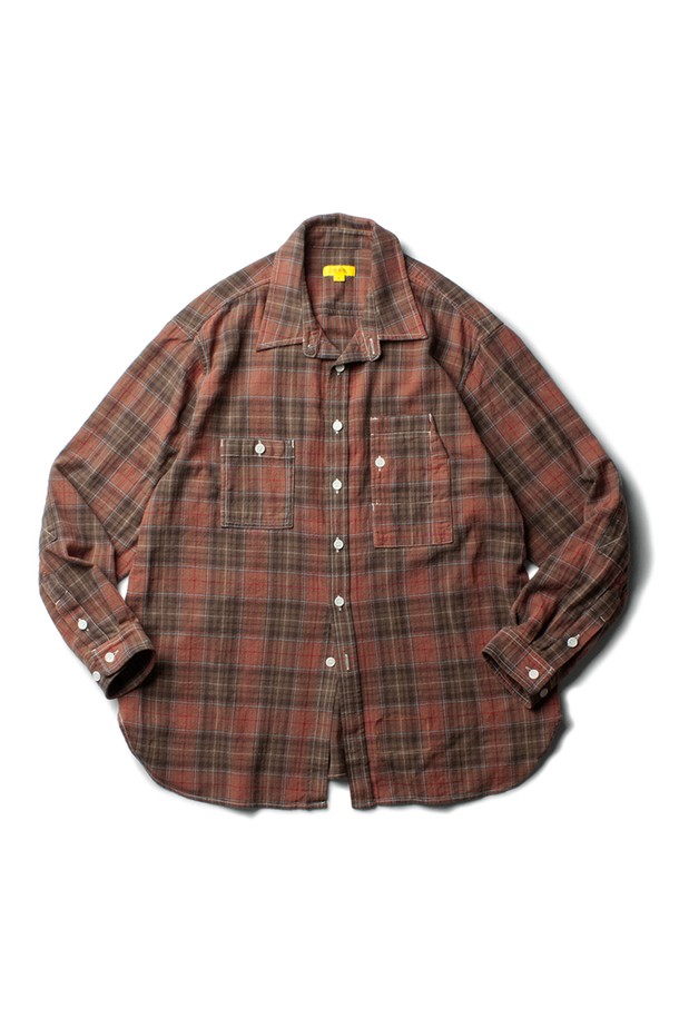 THE RESQ - 긴팔셔츠 - [THE RESQ] FLANNEL TEDDY SHIRT - SALMON MIX