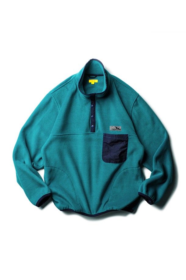 THE RESQ - 자켓 - [THE RESQ] YOSEMITE FLEECE PULLOVER - TURQUOISE BLUE