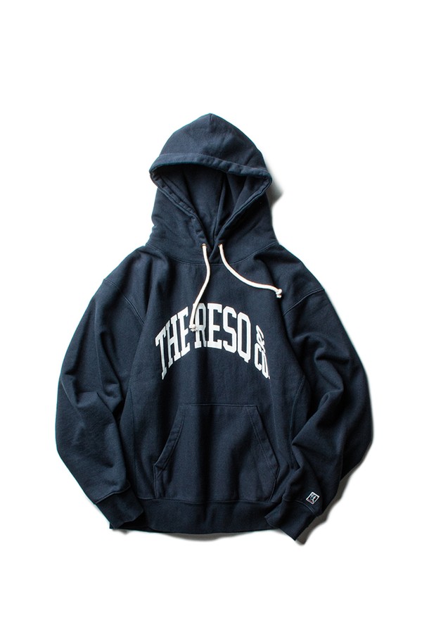 THE RESQ - 스웨트셔츠 - [THE RESQ] BALLGAME HOODIE - NAVY(ORIGINAL)