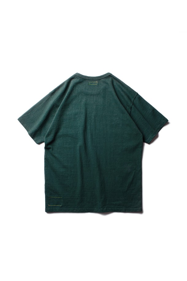 THE RESQ - 반팔티셔츠 - [THE RESQ] STANDARD POCKET TEE - DARK GREEN