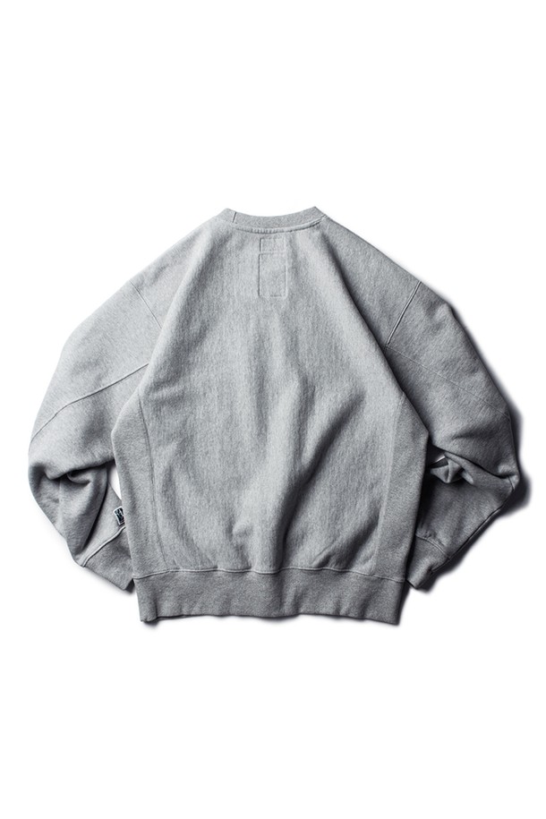 THE RESQ - 스웨트셔츠 - [THE RESQ] CLASSIC SWEATSHIRT - MELANGE GREY