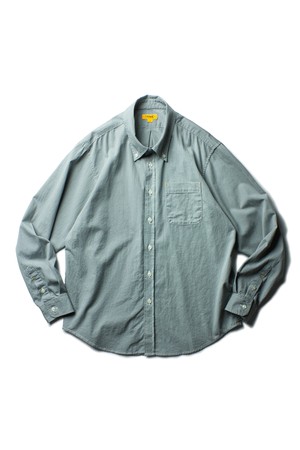 [THE RESQ] TWILL B/D SHIRT - SEAFORM BLUE