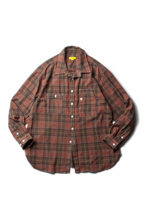 [THE RESQ] FLANNEL TEDDY SHIRT - SALMON MIX