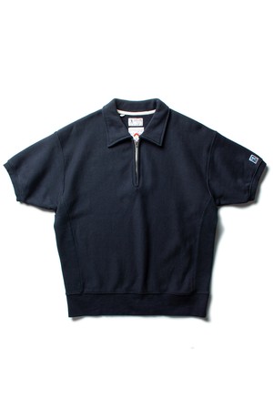 CLASSIC QUARTER ZIP H/S SWEATSHIRT [DARK NAVY]