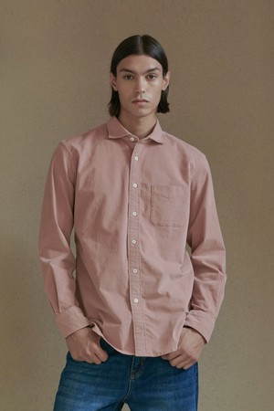 [PRODE SHIRT][레귤러] 피렌체 와이드 코듀로이 셔츠 (러스트 핑크)