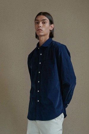 [PRODE SHIRT][레귤러] 피렌체 와이드 코듀로이 셔츠 (네이비)