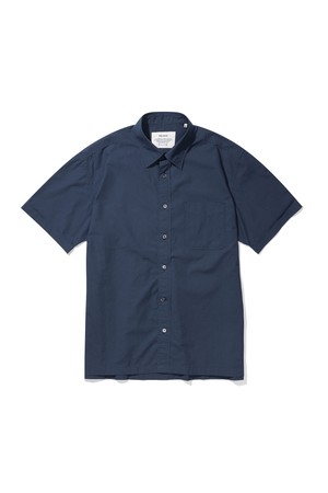[PROED SHIRT] [릴렉스]P-905 포플린 반팔 셔츠 (네이비)