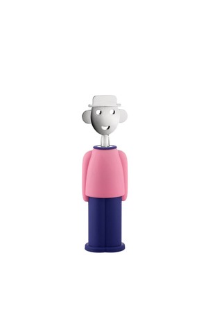 [Alessi] 알레시 알레산드로 M 와인오프너 핑크 블루 / AM23 PAZ