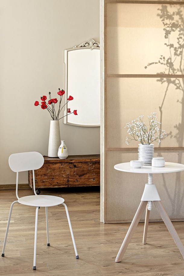 [Magis] Mariolina Chair 마리올리나 체어 보르도/화이트(20주년) MGS-SD300 B/R는 슬림한 메탈 프레임과 깔끔한 플라스틱 등받이가 특징인 일반 의자입니다. 사무용 또는 실내용으로 적합하며, 보르도 및 화이트 두 가지 색상으로 제공됩니다. 미니멀하고 모던한 스타일로 주방이나 상업 공간 어디든 잘 어울립니다. 폴리프로필렌과 금속 소재를 사용하여 견고하며, 최대 72개까지 적층 가능하여 실용성을 더했습니다. 2002년 엔조 마리 디자인으로 제작되었으며, 20주년을 기념하는 특별한 에디션입니다.
