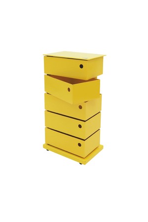 [Dottus] 도터스 5단 피봇 캐비넷 옐로우 / DOT-I.0631.01.GN