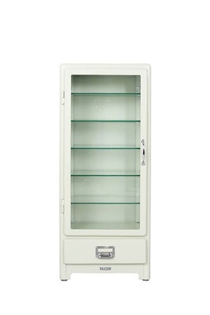 [Dulton] 덜튼 5단 글라스캐비넷_아이보리 /  DUL-122-380_IV