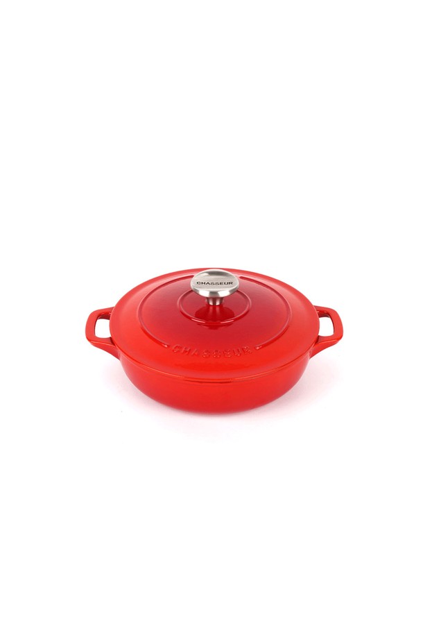 Chasseur Cast Iron Round Casserole, Ruby Red