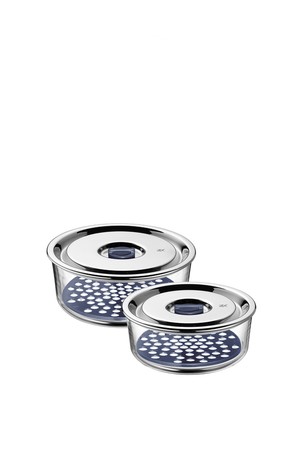 [WMF] 과일 밀폐 원형용기 2종(중+대) 세트