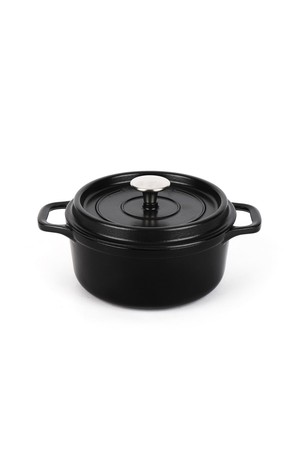 [차세르] 인빅타 주물 꼬꼬떼 무쇠냄비 20cm 블랙