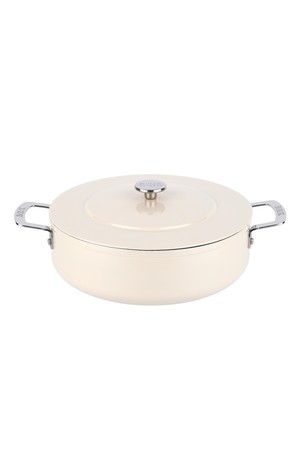 [BRK] 에볼루션 풀 인덕션 전골냄비 28cm (밀크)