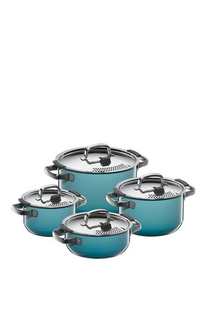 [WMF] 퓨전테크 네이처 그린 냄비 4종 세트(16H,20L,20H,24H)