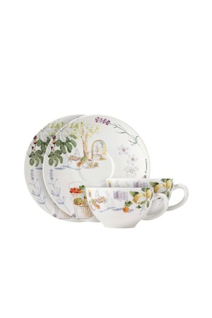 [지앙] 프로방스 블랙퍼스트 잔 2인조 세트 (260ml)