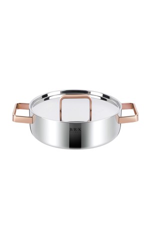 [BRK] 로즈골드 통5중 스테인리스 스틸 전골 냄비 24cm