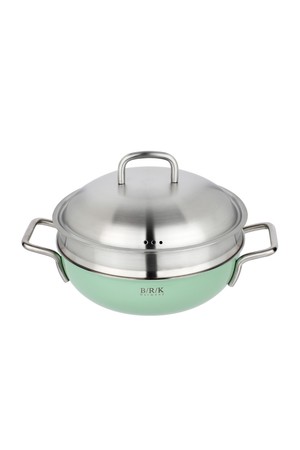 [BRK] 노르딕 통5중 WOK 24cm 그린(스티머 포함)