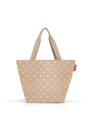 [라이젠탈] 쇼퍼백 M 메탈릭 도트 커피 RSTZS6050