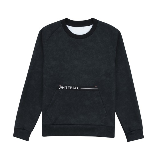 [화이트볼] 여성 프린트 라운드넥 골프 티셔츠 BK_WB21FAWT03BK