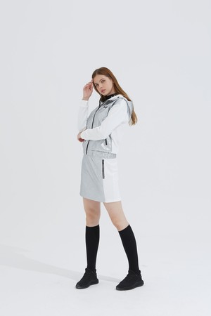 [화이트볼] 여성 카모 배색 골프 큐롯 WH_WB21FAWQ01WH_WHITE-a