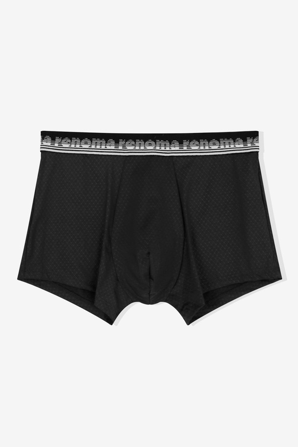 RENOMA UNDERWEAR - 언더웨어 - [레노마] 레노마 남성 폴리 엠보 드로즈#2_검정_GE31H63053